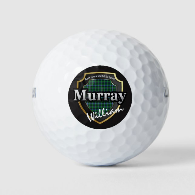 Scottish Clan Murray personalisieren Ihren Namen Golfball (Vorderseite)
