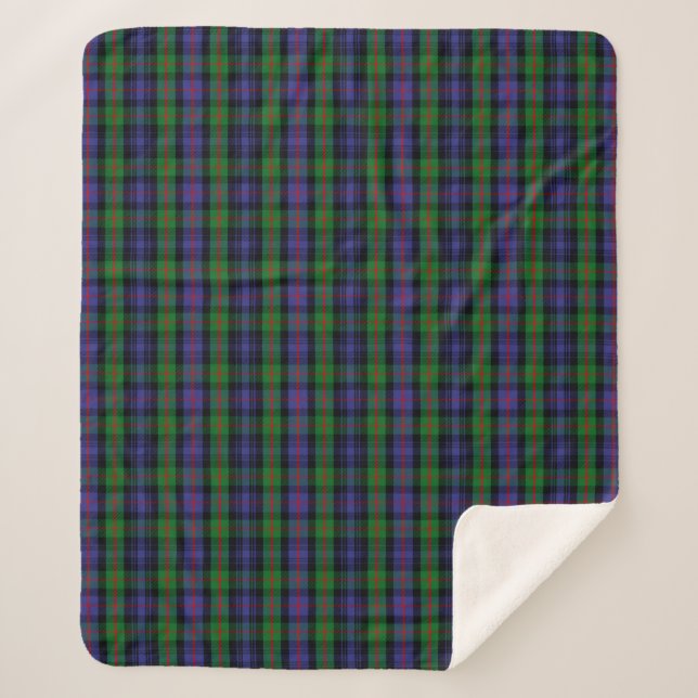 Scottish Clan Murray Tartan Kariert Sherpadecke (Vorderseite)
