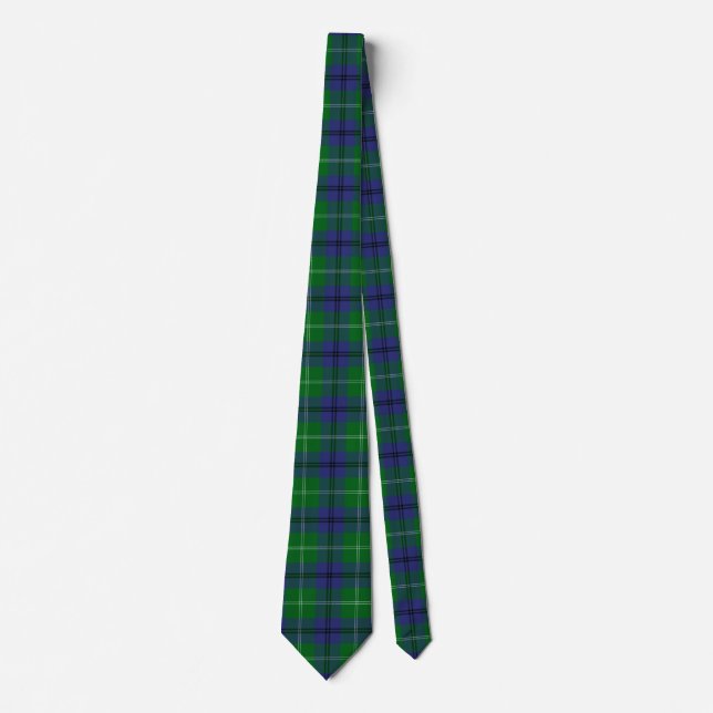 Scottish Clan Oliphant Tartan Kariert Krawatte (Vorderseite)
