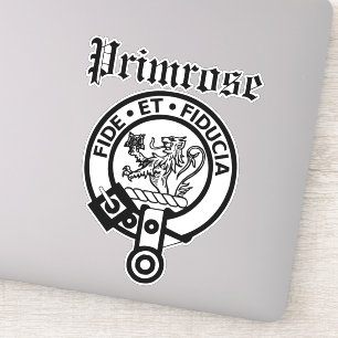 Scottish Clan Primrose Wappen Abzeichen Großaufkle Aufkleber