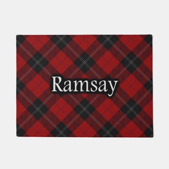 Scottish Clan Ramsay Tartan Fußmatte (Vorderseite)