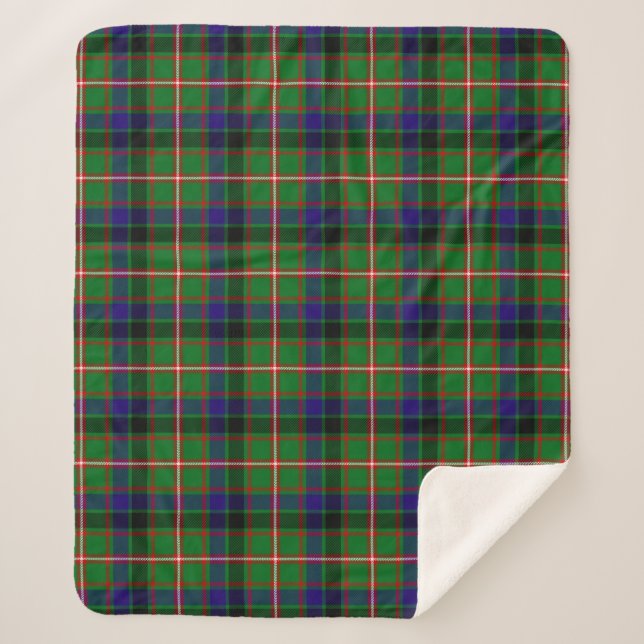 Scottish Clan Reid Tartan Kariert Sherpadecke (Vorderseite)