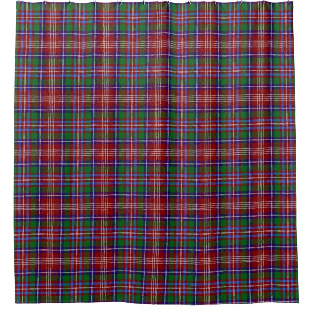 Scottish Clan Ritchie Tartan Kariert Duschvorhang (Vorderseite)