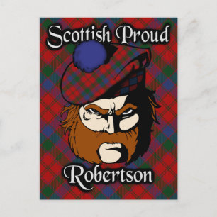 Scottish Clan Robertson Tartan Postcard Postkarte