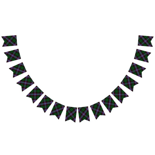 Scottish Clan Russell Tartan Wimpelkette (Alle)