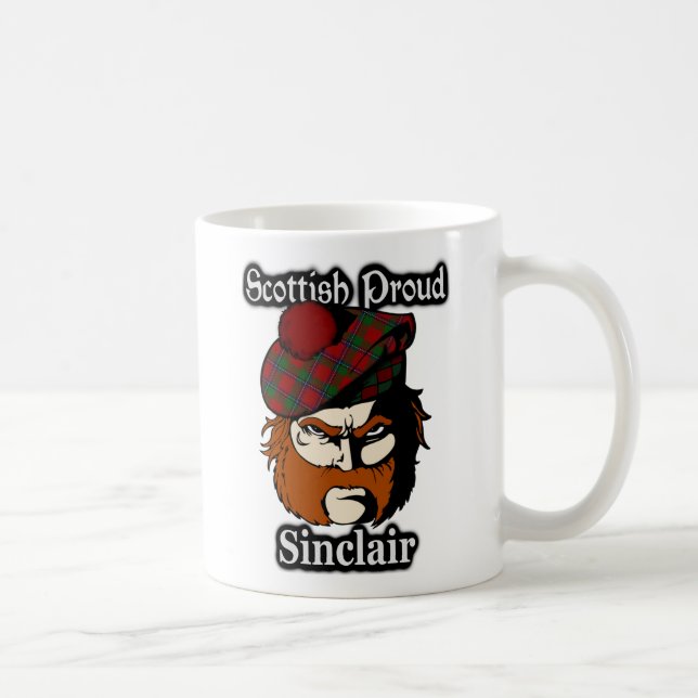 Scottish Clan Sinclair Tartan Scottish Kaffeetasse (Rechts)