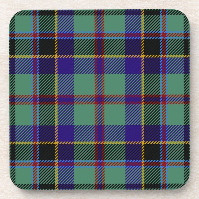 Scottish Clan Stevenson Tartan Kariert Getränkeuntersetzer (Vorderseite)