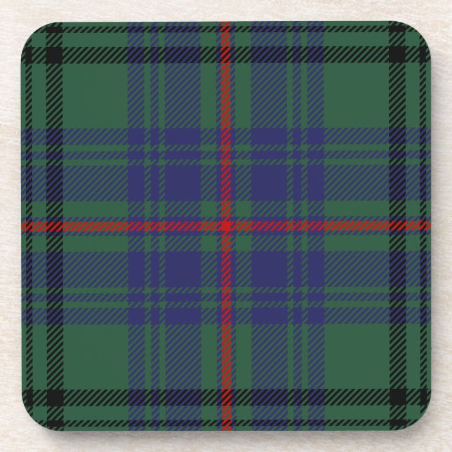 Scottish Clan Walker Tartan Kariert Getränkeuntersetzer (Vorderseite)