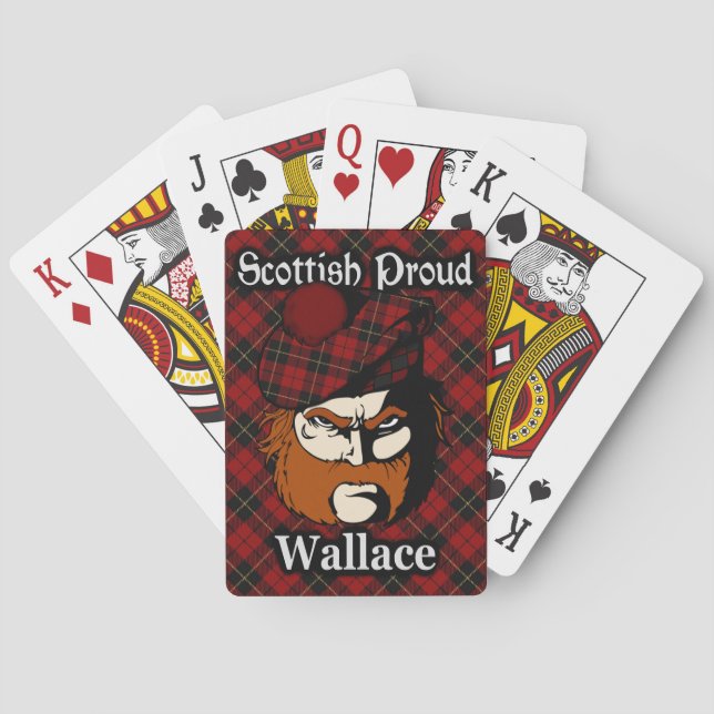 Scottish Clan Wallace Tartan Deck Spielkarten (Rückseite)