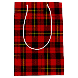 Scottish Clan Wallace Tartan Pattern Mittlere Geschenktüte