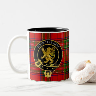 Scottish Clan Wappen Lion Tartan Zweifarbige Tasse