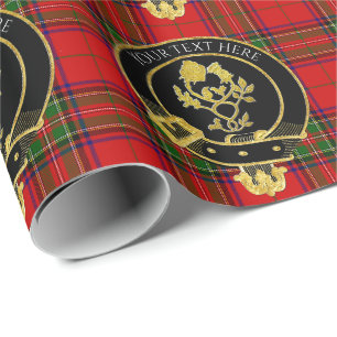 Scottish Clan Wappen Rose Thistle Geschenkpapier