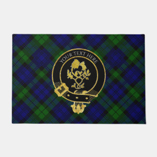 Scottish Clan Wappen Rose Thistle Tartan Fußmatte