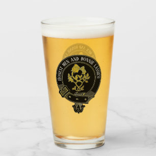 Scottish Clan Wappen und Toast Glas