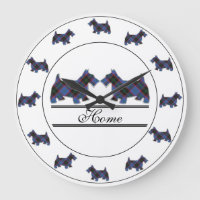 Scottish Clan Zuhause Tartan Kariert Scottie Dogs