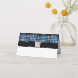 Scottish Clark Tartan Wedding Platzkarte