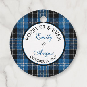 Scottish Clarke Clark Tartan Wedding Rettete ein D Geschenkanhänger
