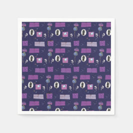 Scottish Collection Lila Thistle Napkins Serviette
