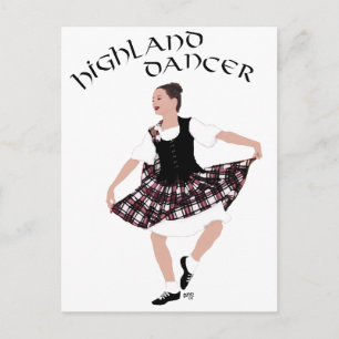 Scottish Country Dancer Postkarte