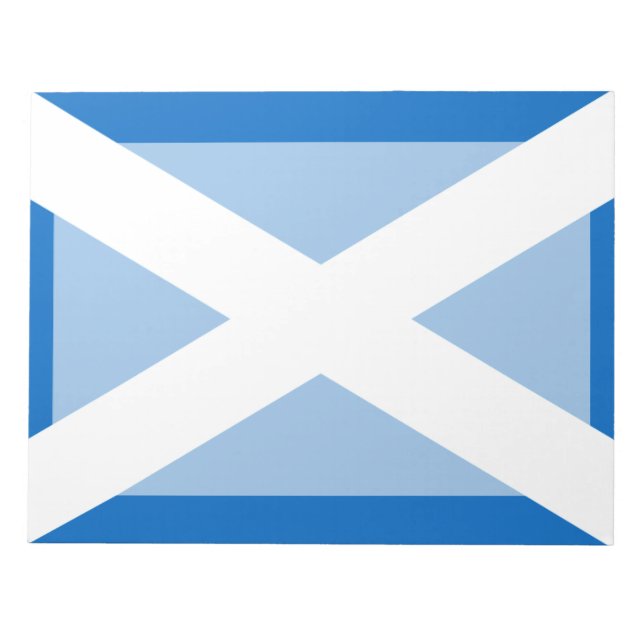 Scottish Cross Scotland Colors Notizblock (Vorderseite)