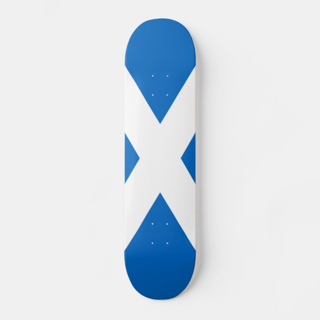 Scottish Cross Scotland Colors Skateboard (Vorderseite)