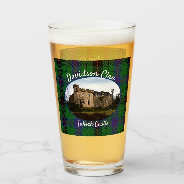 Scottish Davidson Clan Castle Tartan Glas (Vorne (Gefüllt))