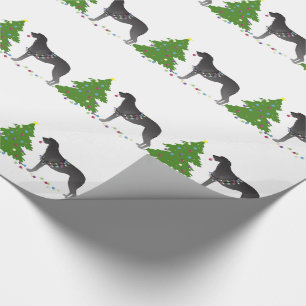 Scottish Deerhound Christmas Design Geschenkpapier