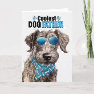 Scottish Deerhound Coolster Vater je Vatertag Feiertagskarte