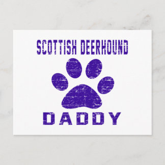 Scottish Deerhound Daddy Gifts Designs Postkarte