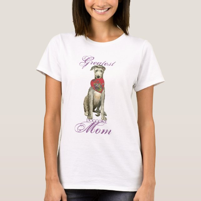 Scottish Deerhound Heart Mama T-Shirt (Vorderseite)