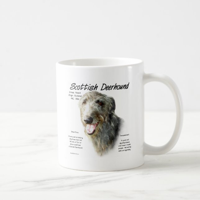 Scottish Deerhound History Design Kaffeetasse (Rechts)