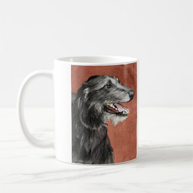 Scottish Deerhound Hundekunst-Tasse Tasse (Links)