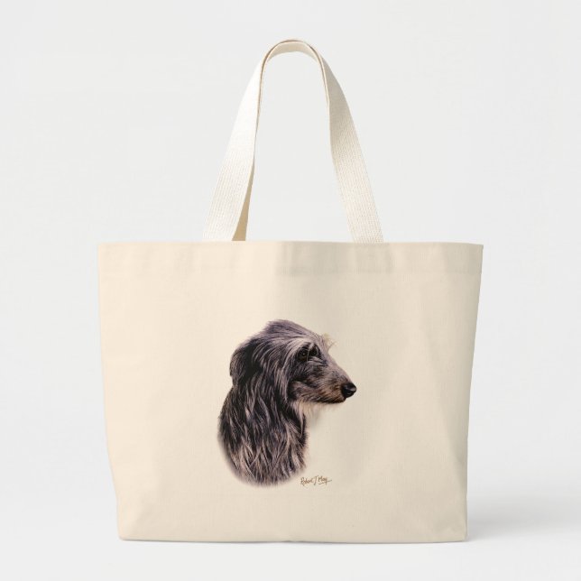 Scottish Deerhound Jumbo Stoffbeutel (Vorne)