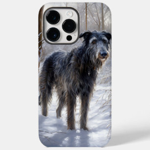 Scottish Deerhound Let It Snow Christmas Case-Mate iPhone 14 Pro Max Hülle
