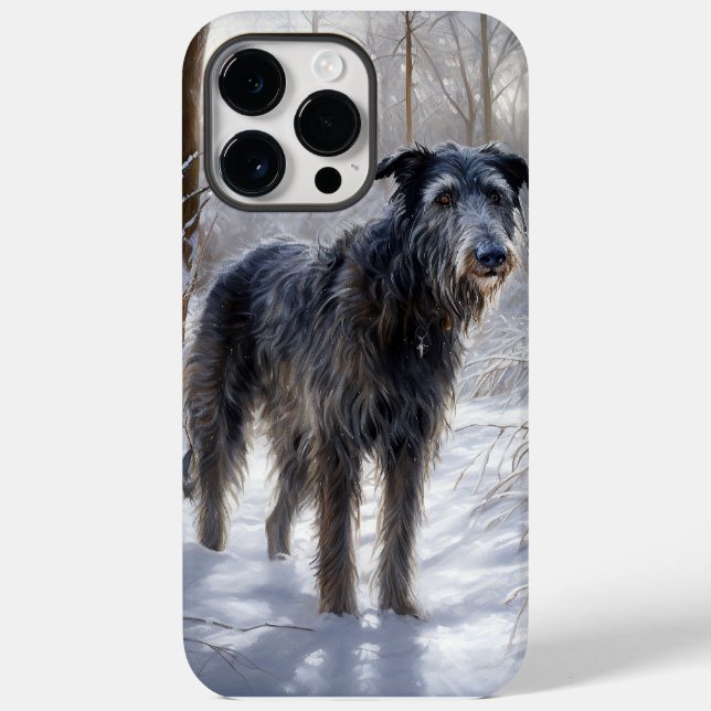 Scottish Deerhound Let It Snow Christmas Case-Mate iPhone Hülle (Rückseite)