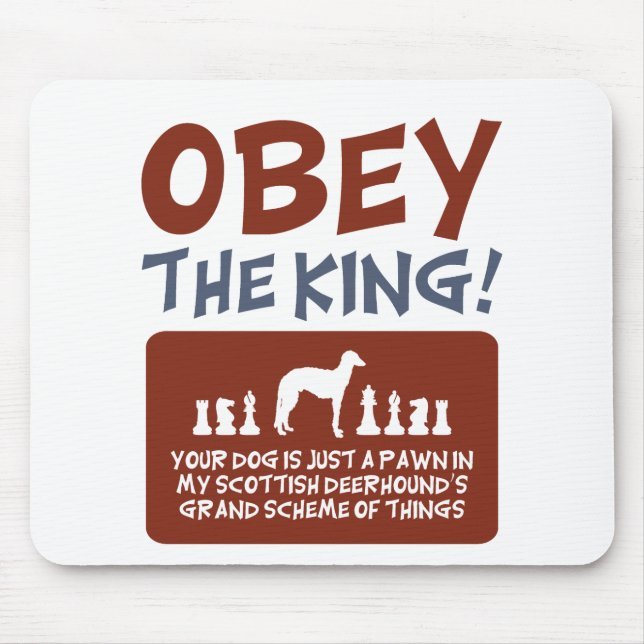 Scottish Deerhound Mousepad (Vorne)