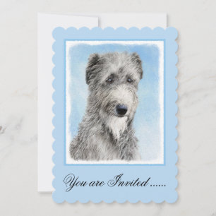 Scottish Deerhound Painting - Niedlich Original Do Einladung