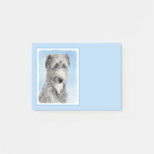 Scottish Deerhound Painting - Niedlich Original Do Post-it Klebezettel