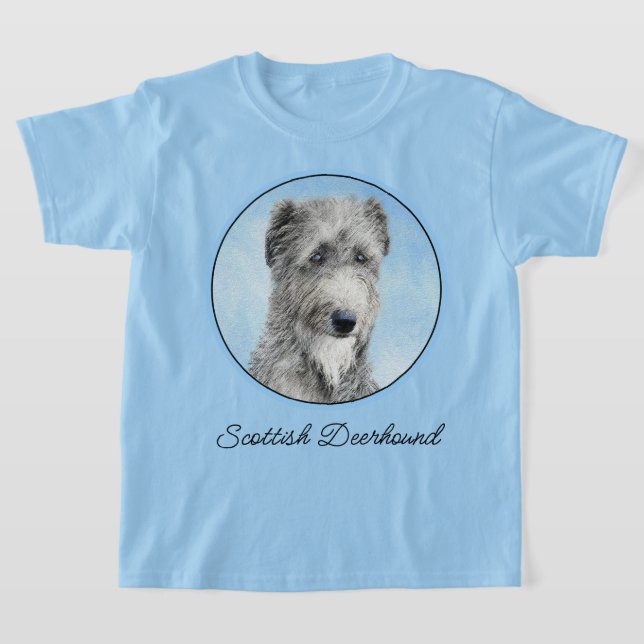 Scottish Deerhound Painting - Original Dog Art T-Shirt (Ablage )