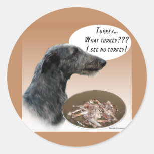 Scottish Deerhound Türkei Runder Aufkleber