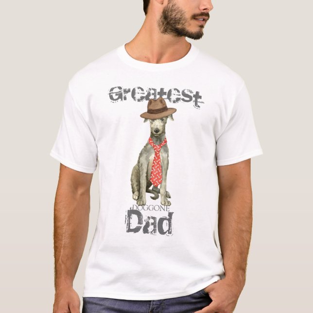 Scottish Deerhound Vater T-Shirt (Vorderseite)