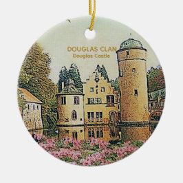 Scottish Douglas Clans Castle Christmas Keepake Keramik Ornament