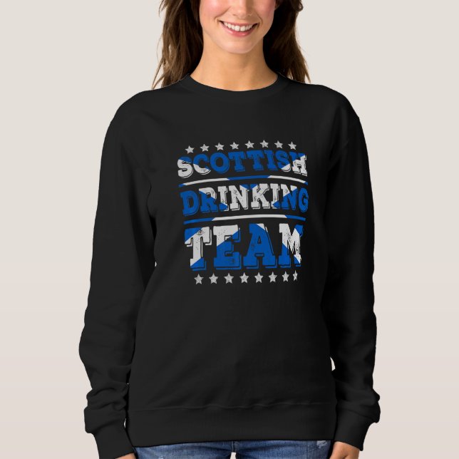 Scottish Drinking Team Scotland Flag Drink Sweatshirt (Vorderseite)