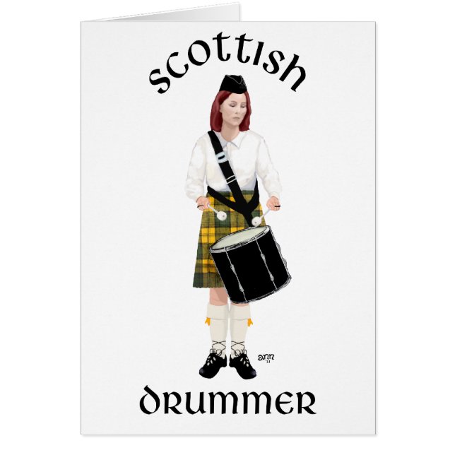 Scottish Drummer - Gelber Kilt (Vorne)