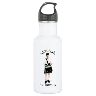 Scottish Drummer - Green Kilt Edelstahlflasche