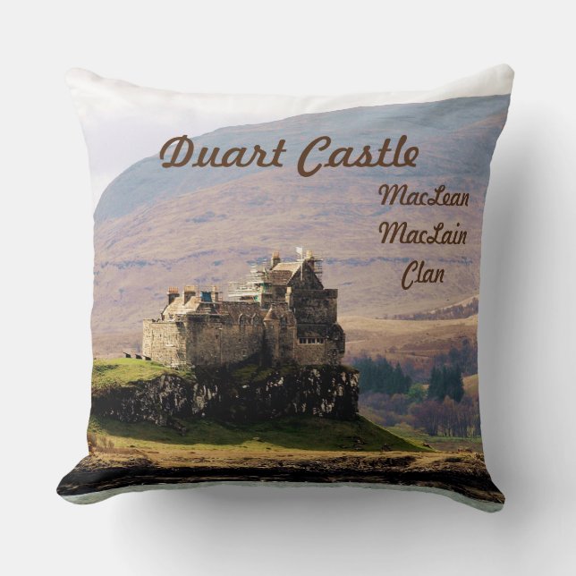Scottish Duart Castle - MacLean/MacLain Clan Kissen (Vorderseite)