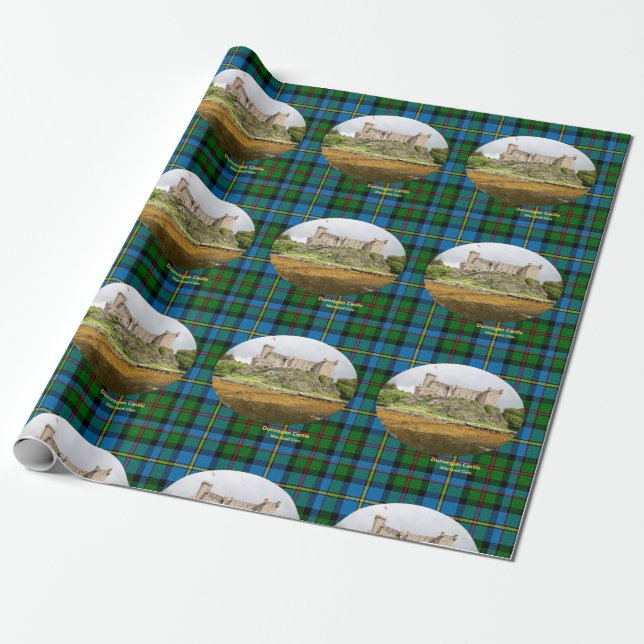 Scottish Dunvegan Castle & MacLeod Clan Tartan Geschenkpapier (Ungerollt)