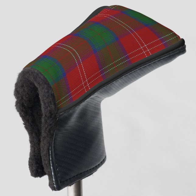 Scottish färbt Clan Chisholm Tartan kariert Golf Headcover (3/4 Vorderseite)