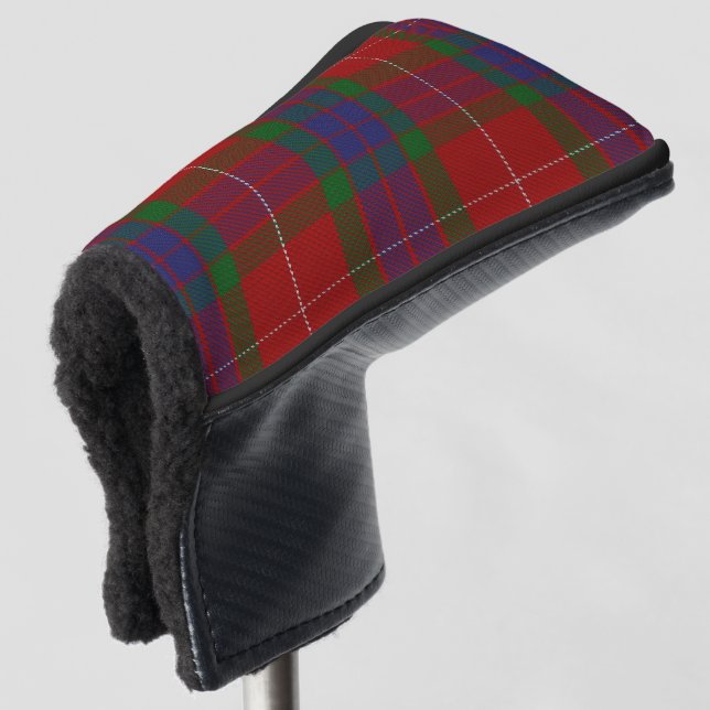 Scottish färbt Clan Fraser Tartan kariert Golf Headcover (3/4 Vorderseite)