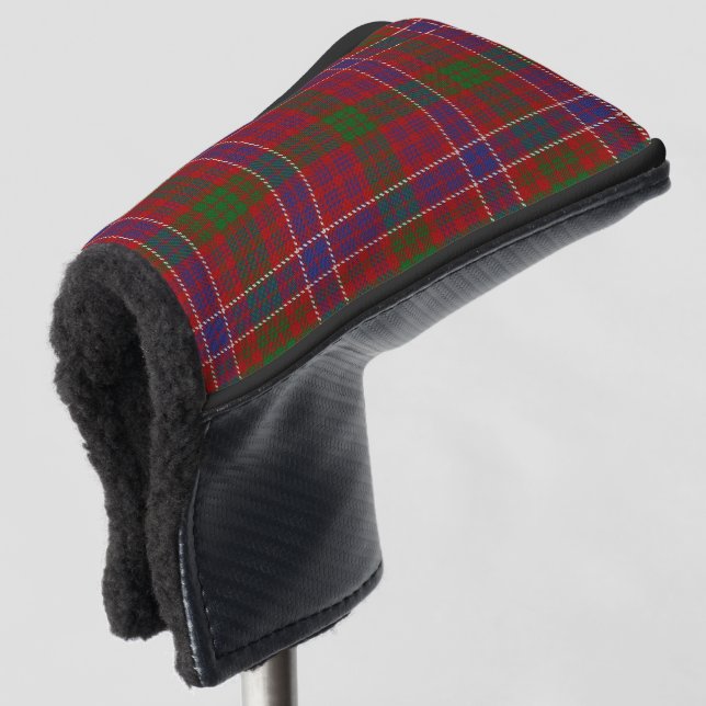 Scottish färbt Clan MacRae roten Tartan kariert Golf Headcover (3/4 Vorderseite)
